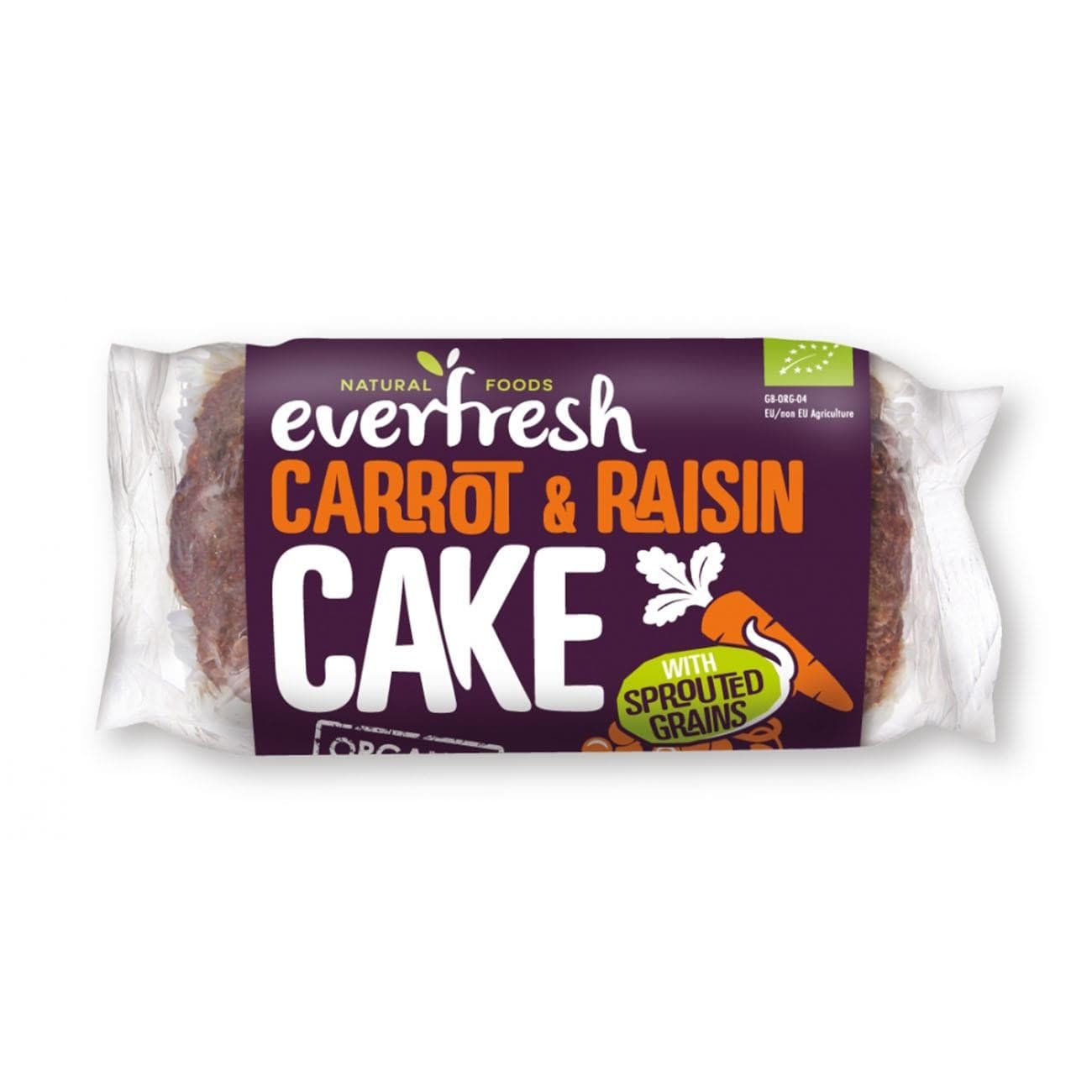 💚 Everfresh Organic Carrot  with Raisins Sprouted Grains Cake 350g