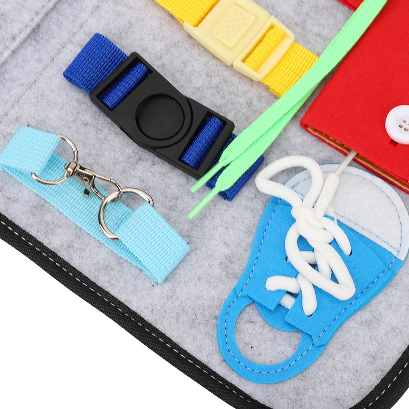 Elderly Activity Sensory Board Portable Zip Button Basic Skills Sensory Boar SG5