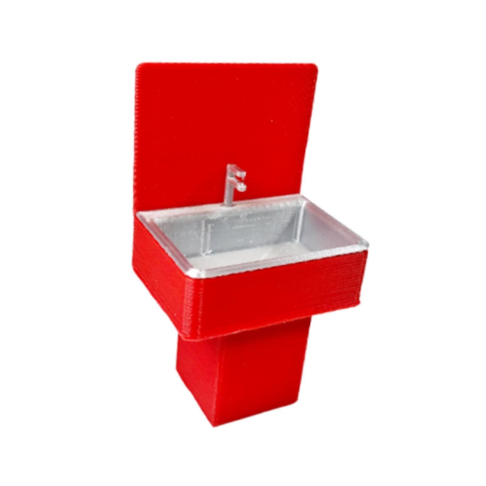 1/18 Sink Washbasin Model Ornament Sturdy Workshop Repair Scene Accessories