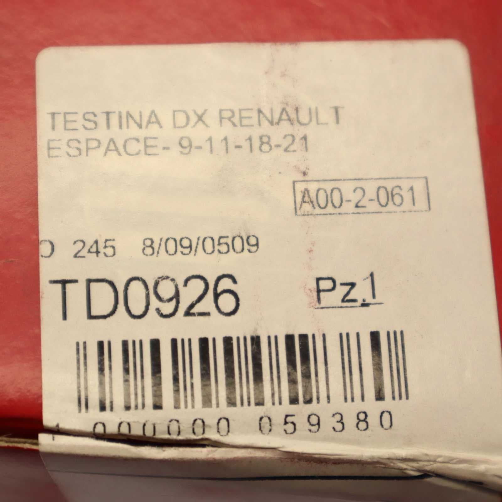 Steering Head Right Renault 11-18-21-25 Code TD0926 New Birth view 2