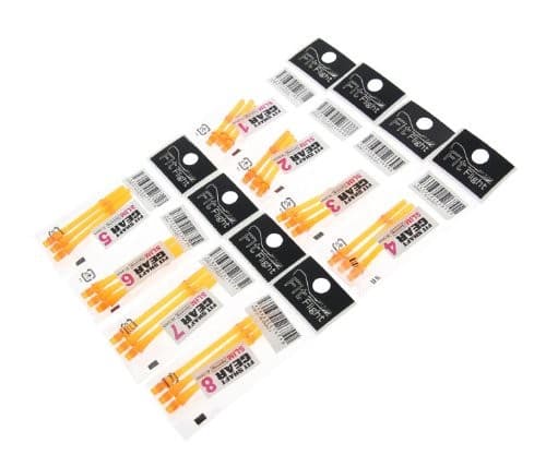 Cosmo Darts Fit Shaft Gear Shaft Slim Spin Clear Orange 5 view 2