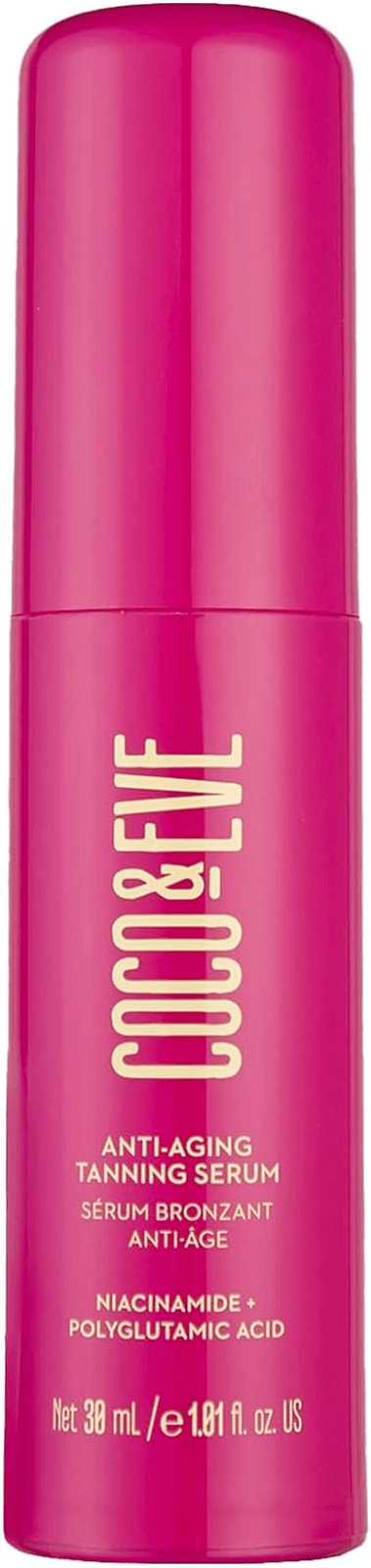 Coco and Eve Anti-Aging Tanning Serum - Face Tanner with Skincare Actives for Grad