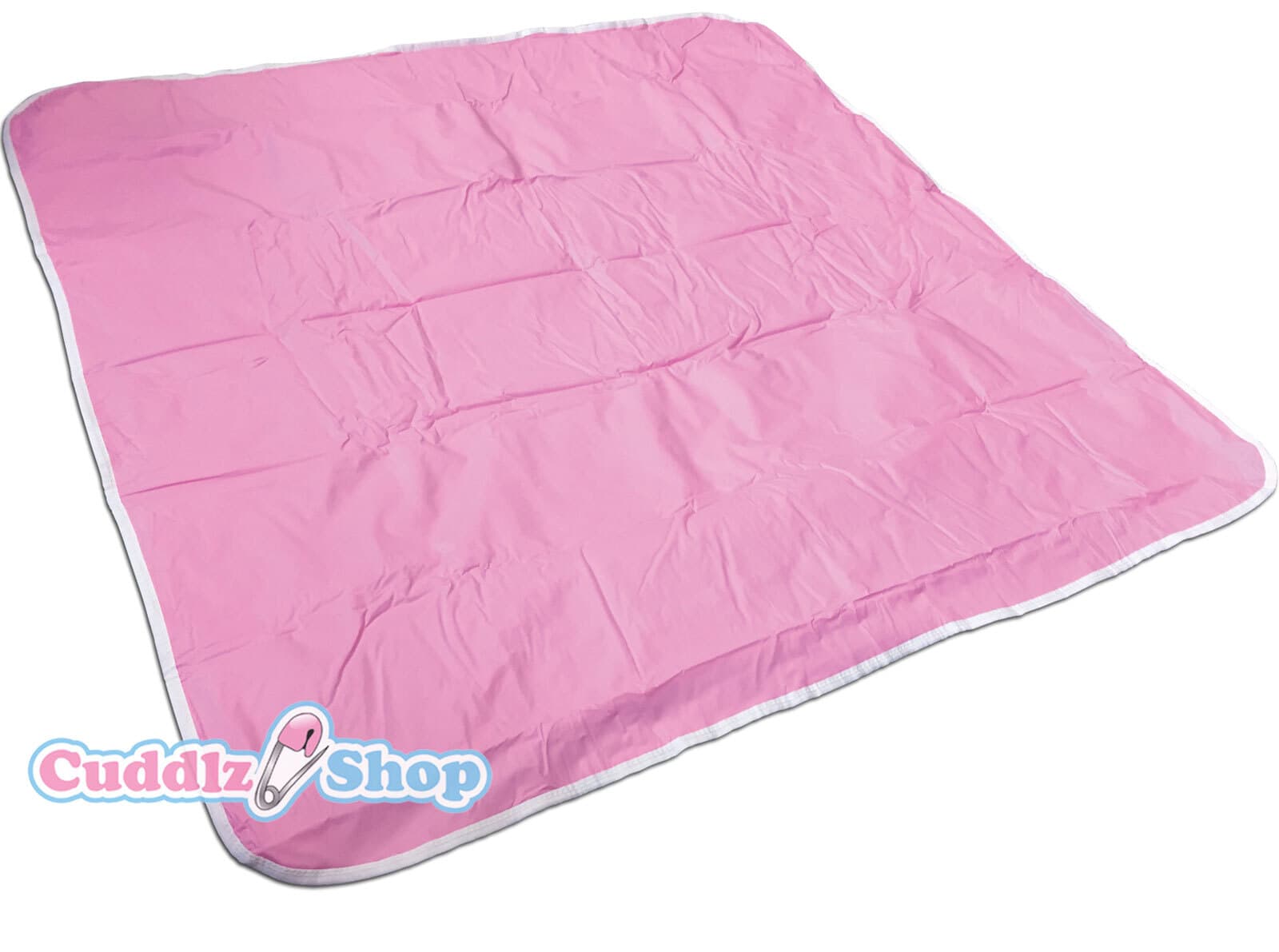 Cuddlz Pink Kitty Cat Adult Extra Large Nappy Diaper Changing Mat Reversible view 2