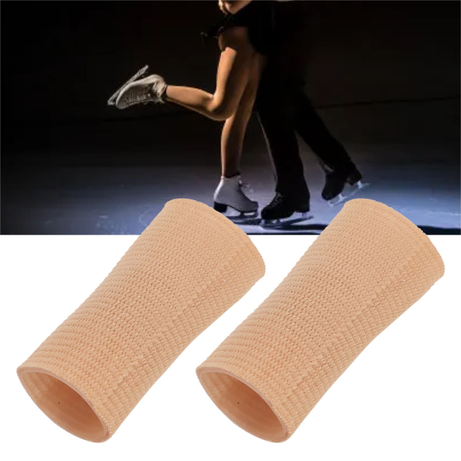 2x Ice Skate Guards Padded Ankle Protector Comfortable Strong Elasticity Padded
