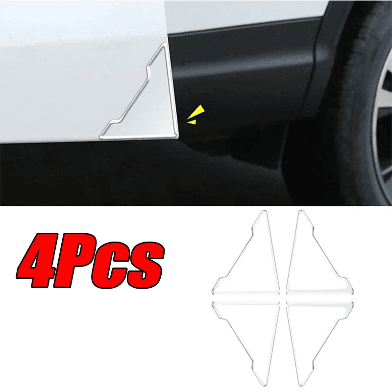 2/4Pcs Car Door Corner Protective Cover Door Scratch Protector Silicone Anti-Col