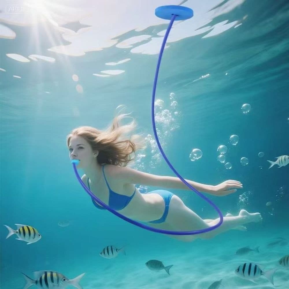 Silicone Snorkeling Snorkel Breathing Tube  Freediving Training