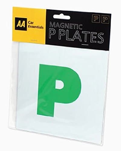 AA P PLATES MAGNETIC FULLY SECURE GREEN NEW DRIVER P PLATES JUST PASSED CAR