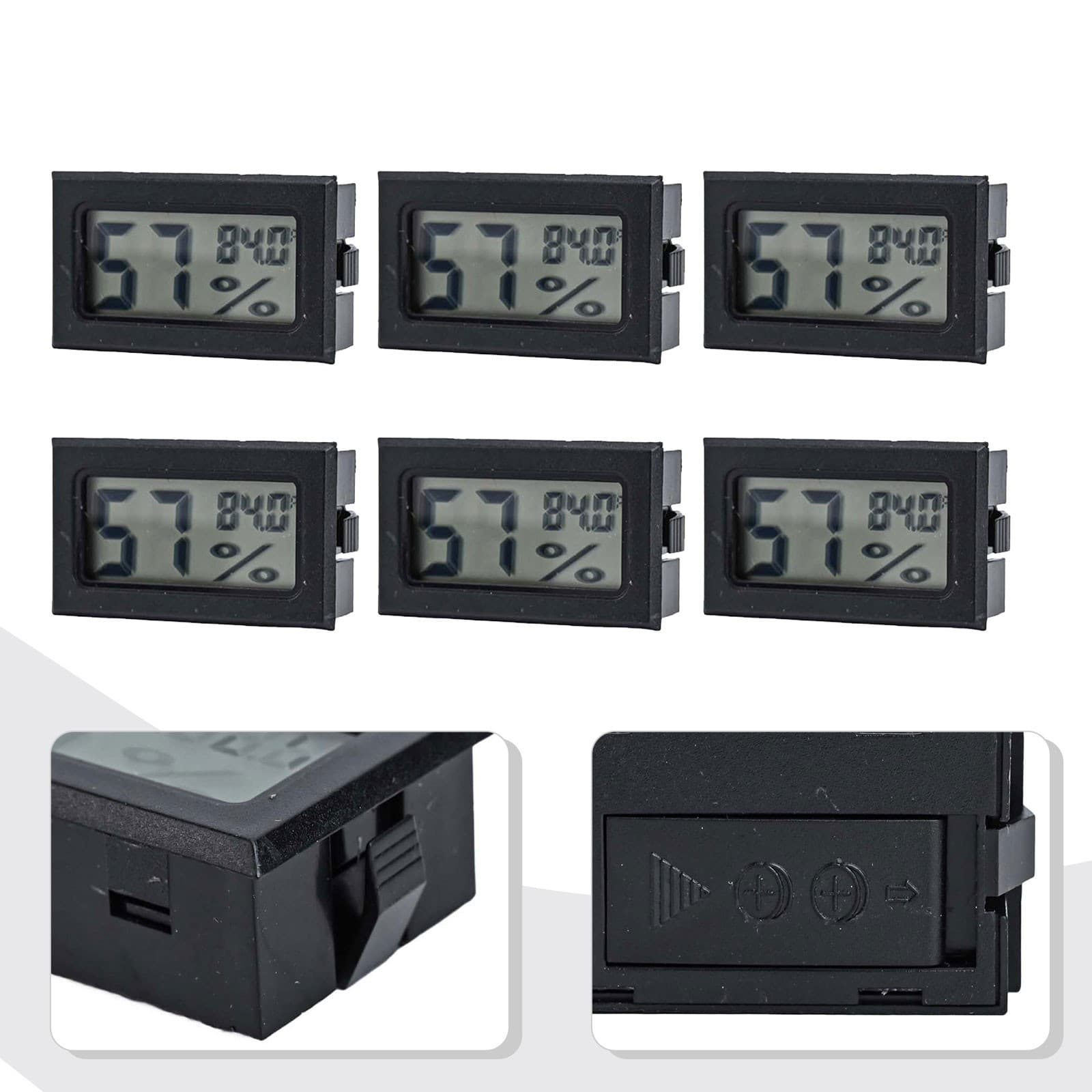Digital Hygrometer Wide Testing Range Compact Design Easy Installation