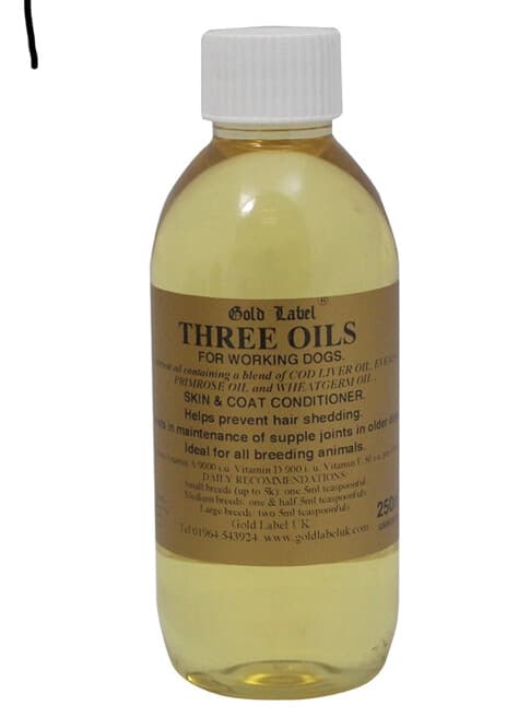 Gold Label - Three Oils for Working Dogs - 250ml
