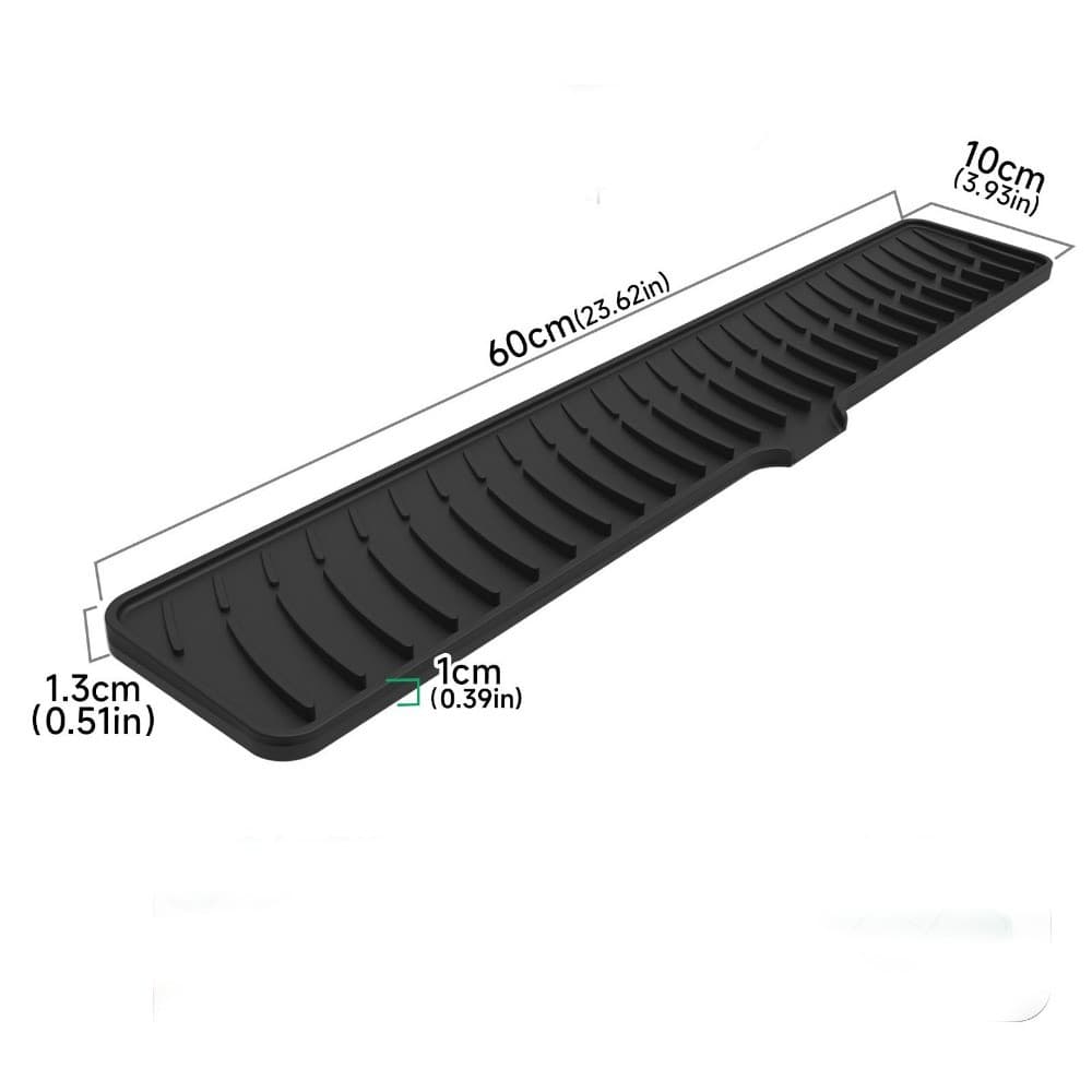 Non-Slip Mat Kitchen Faucet Sink Splash Guard Silicone Drain Protection Pad UK