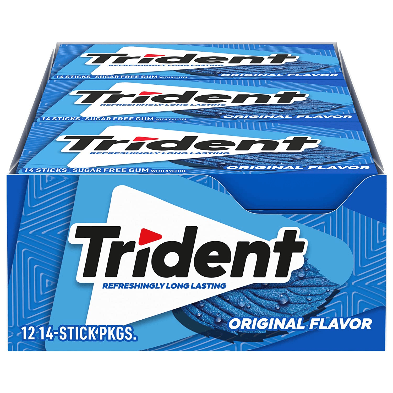 Original Flavor Sugar Free Gum - with Xylitol - 12 Packs (168 Pieces Total)