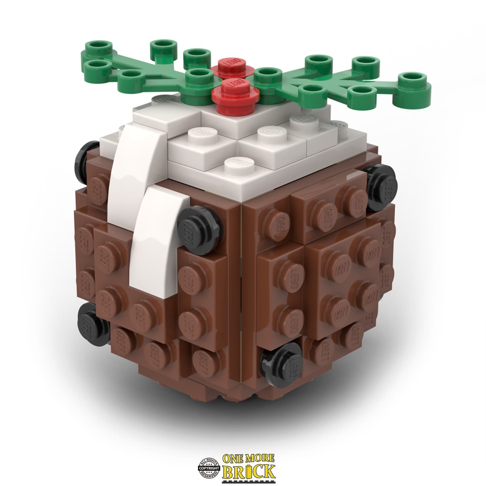Pudding Christmas Bauble Decoration x1 | All Parts Genuine LEGO Bricks view 2