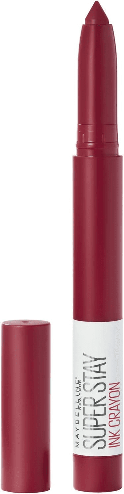 Maybelline Lipstick| Superstay Matte Ink Crayon Longlasting Dark Red Lipstick Wi