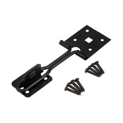 Blue Spot Tools Ironmongery 152mm Black Powder Coated Wire Hasp and Staple view 2