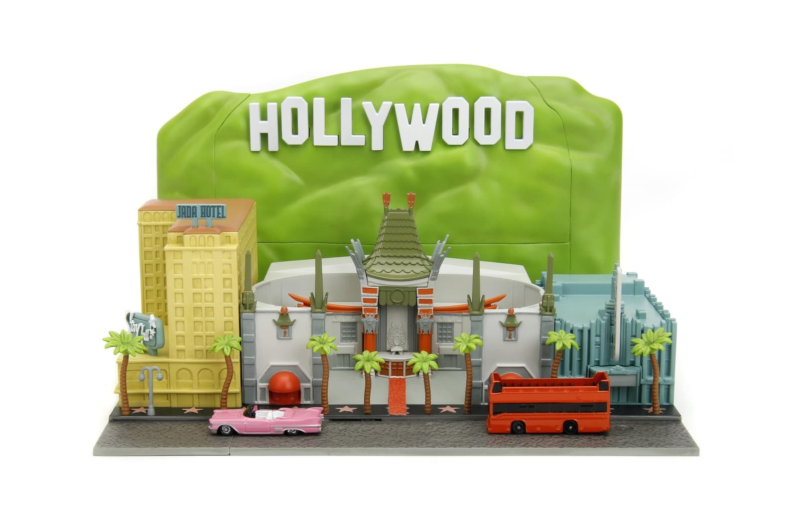 NANO HWR WALK OF FAME WITH HW SIGN AND 2 VEHICLES (US IMPORT) ACC NEW
