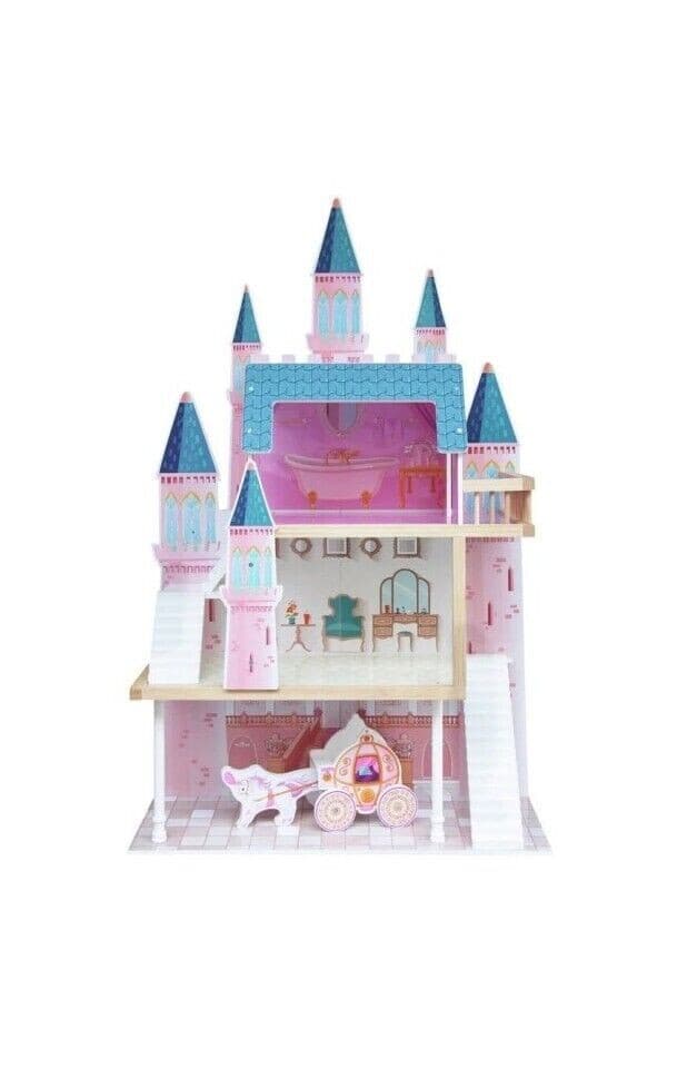 Princess Castle Wooden Doll House Dreamhouse Playset Perfect Age LOL 3 Years+