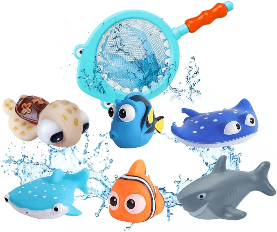 Finding Nemo Toys| 7Pcs Bath Toys for Baby Shower Toddler Small| Multicolor view 2