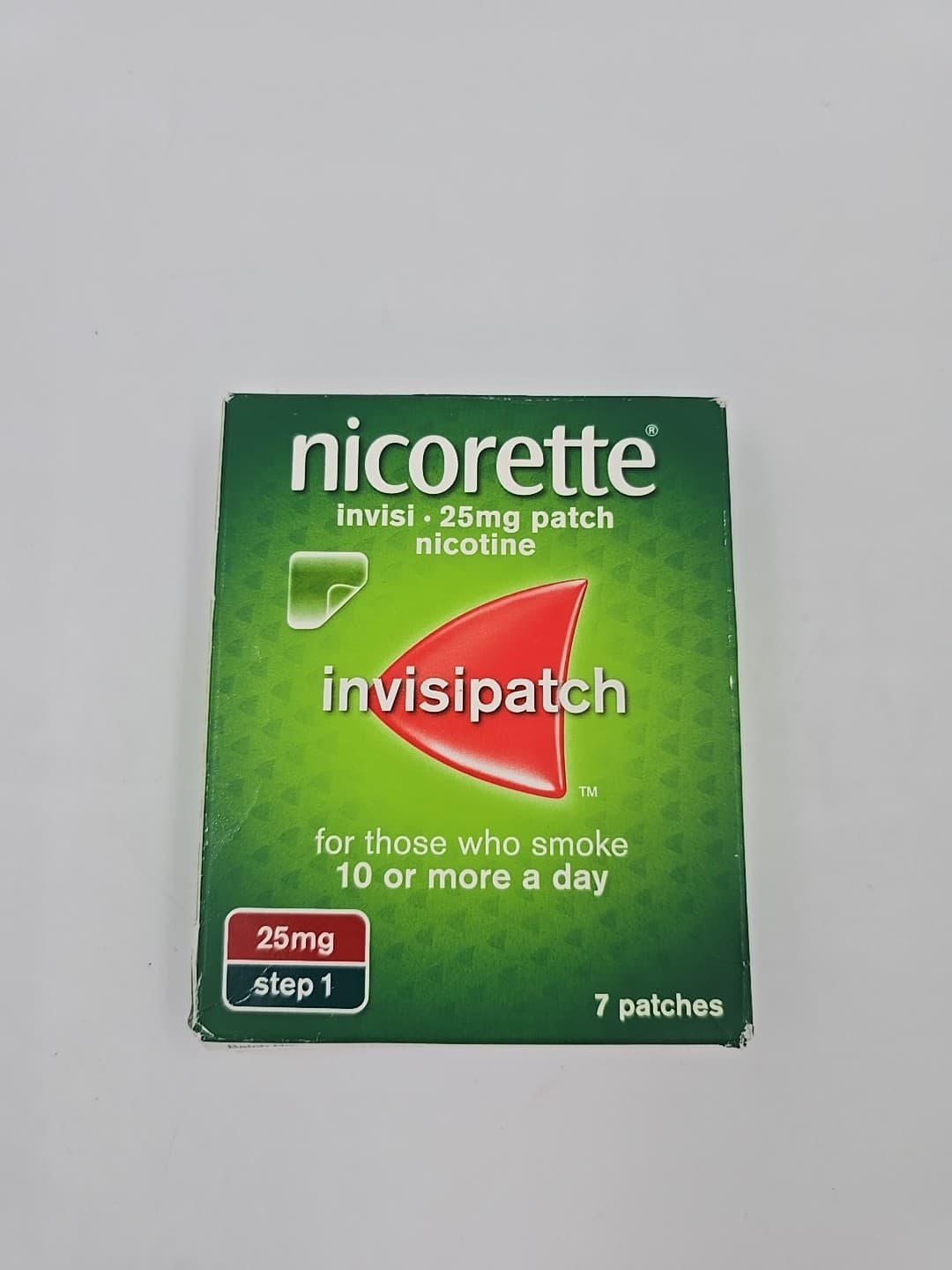 Nicorette Invisi Patch 25mg- 7 patches - Step 1| Slightly Damaged Box.