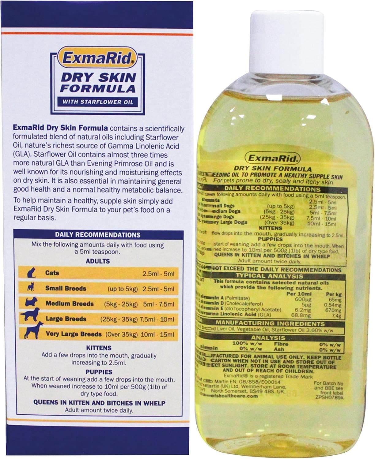 Exmarid Dry Skin Formula Supplement for Dogs with 150 ml (Pack of 1) view 2