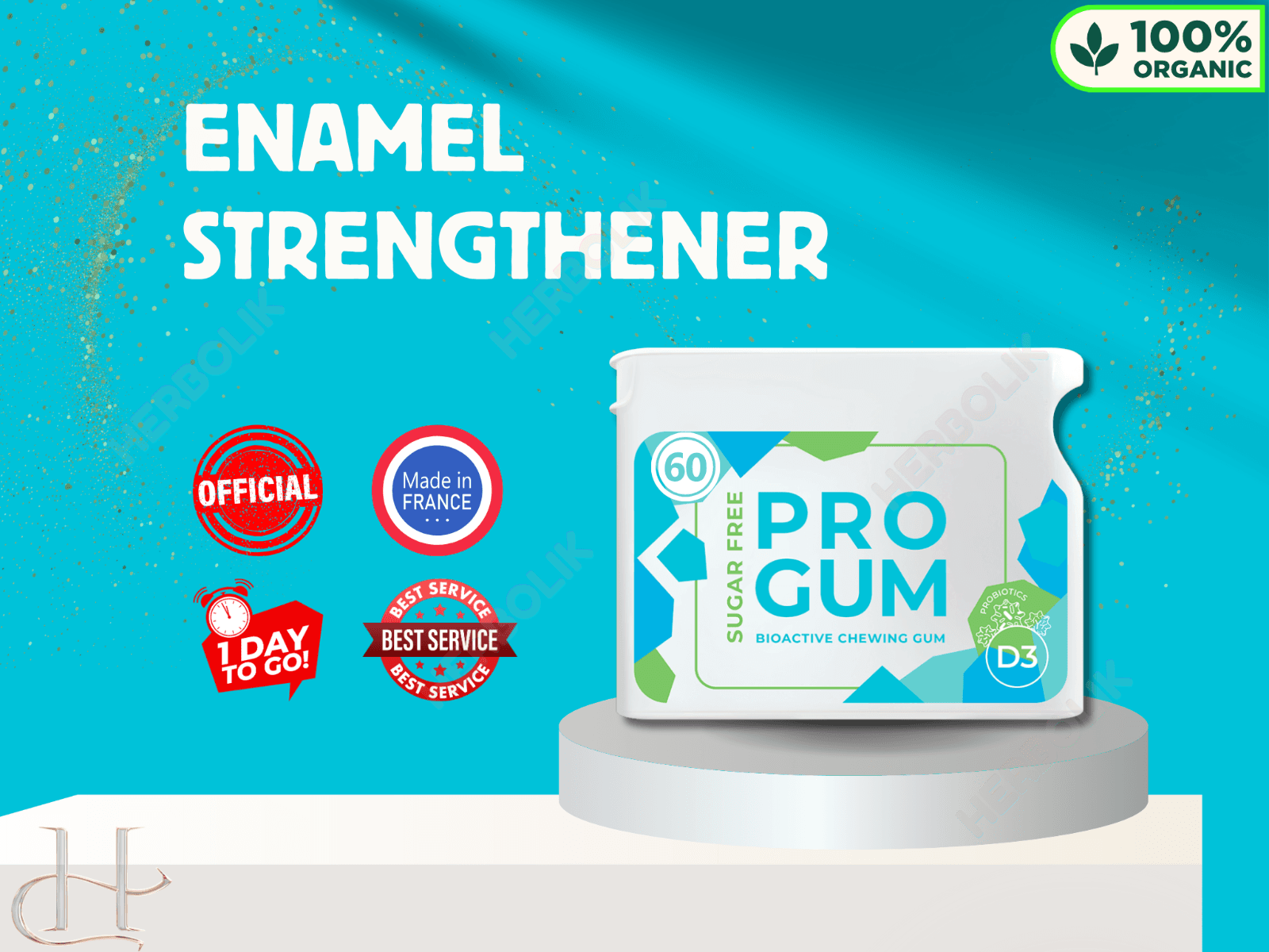 Project V ProGum 60 Gums  – Oral Health Chewing Gum with Probiotics and Vitamin D3