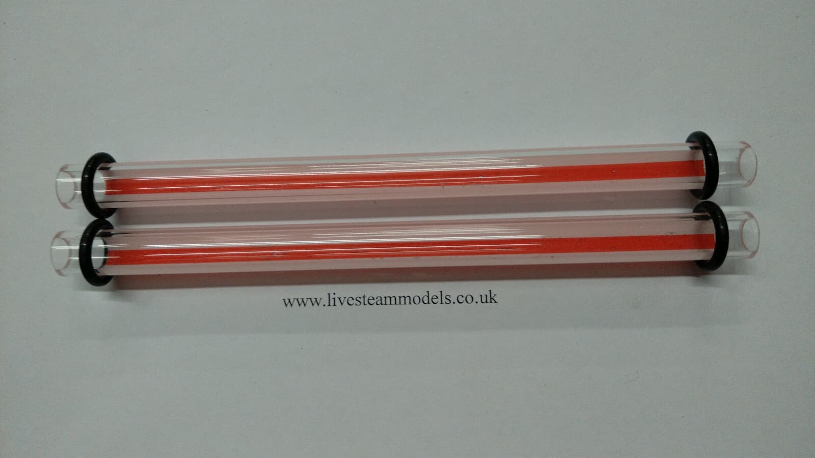 12mm x 200mm Steam boiler red line sight gauge glass with O rings