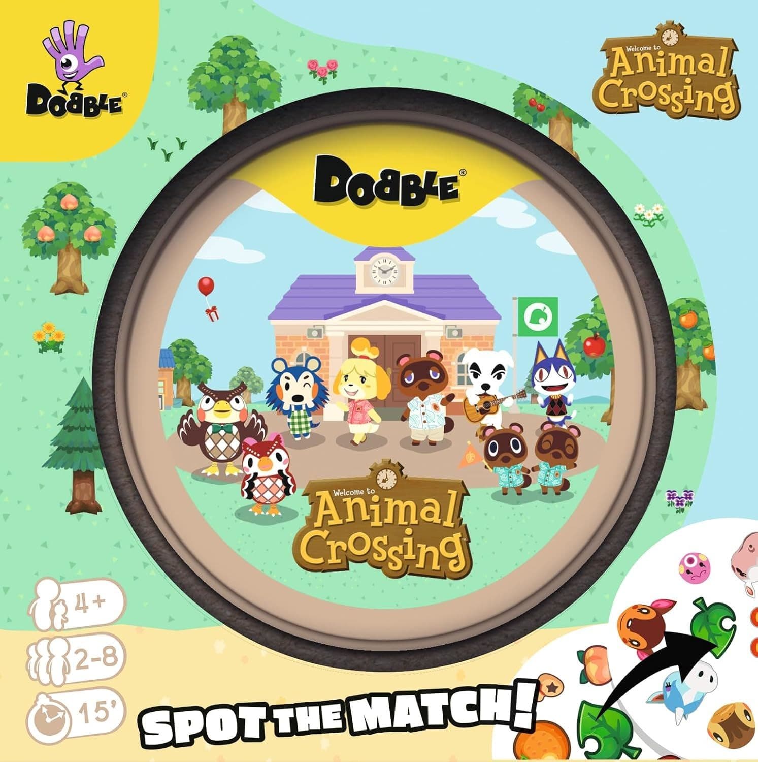 DOBBLE ANIMAL CROSSING FAMILY CARD GAME