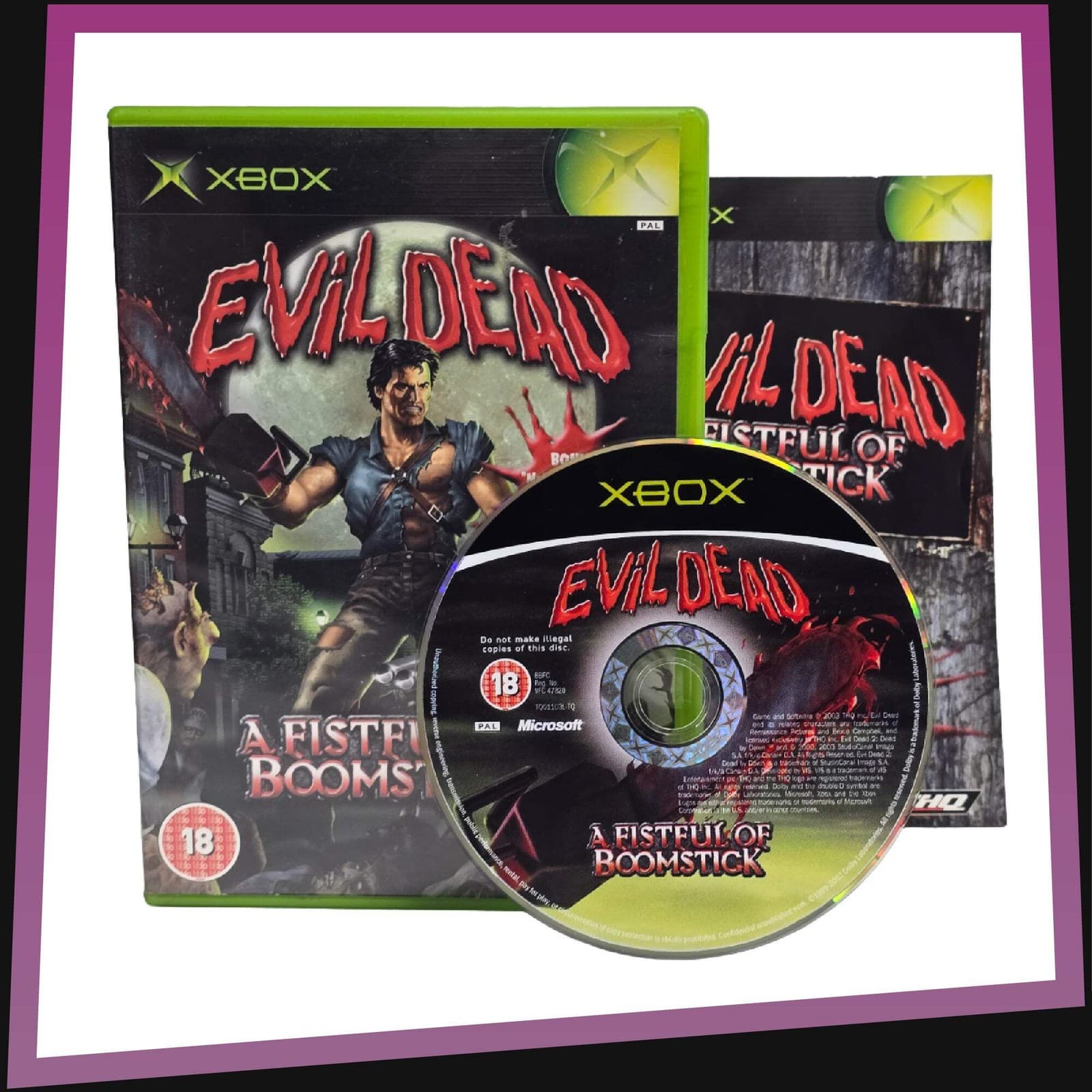 Evil Dead - A Fistful of Boomstick - Microsoft Xbox CIB 2003
