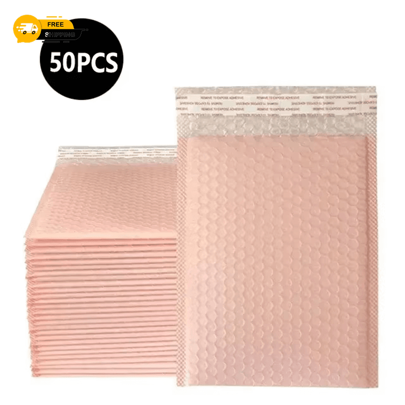50pcs Bubble Mailers Multi Color Padded Envelopes Self Seal Shipping Bags