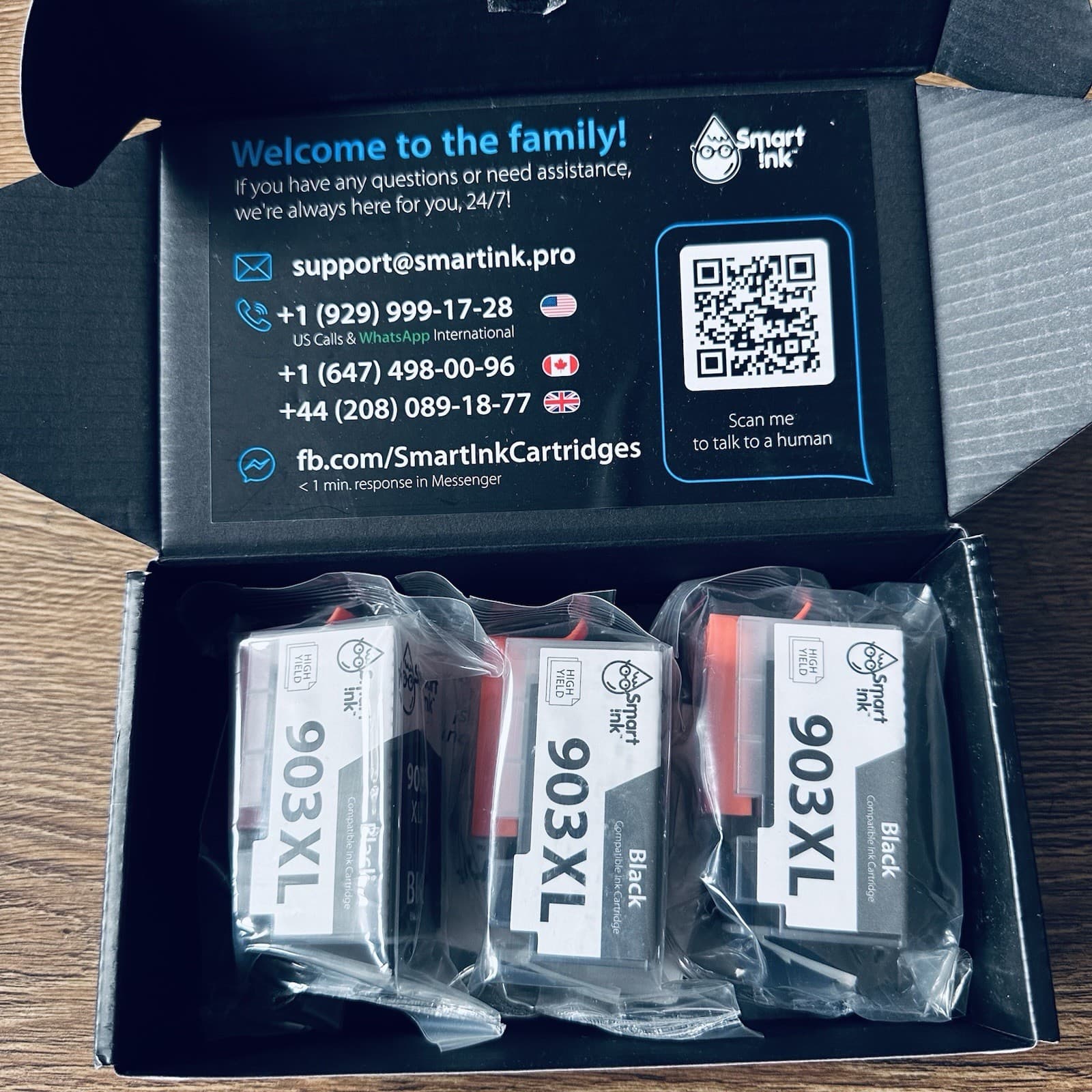 Set Of 3 HP 903 XL Black Ink Cartridge For HP OfficeJet Printers Lot Of 3 Sealed