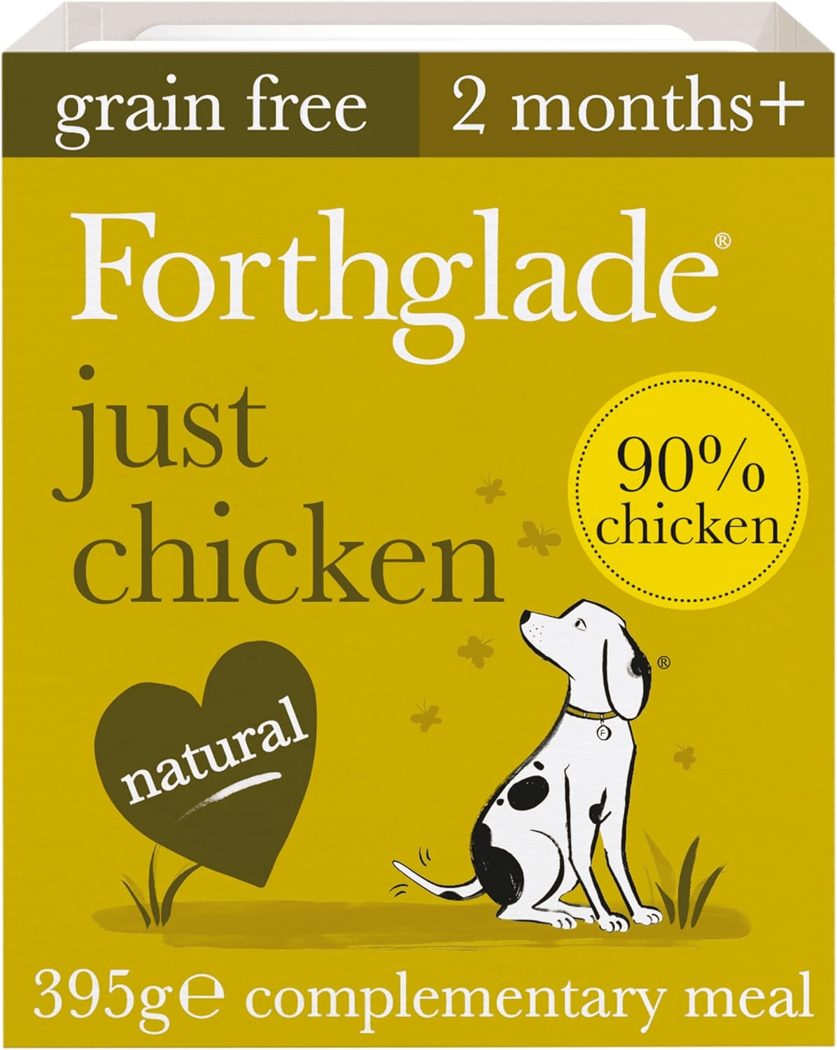Complementary Wet Dog Food (18 X 395G Trays) - Grain Free and Hypoallergenic Dog F