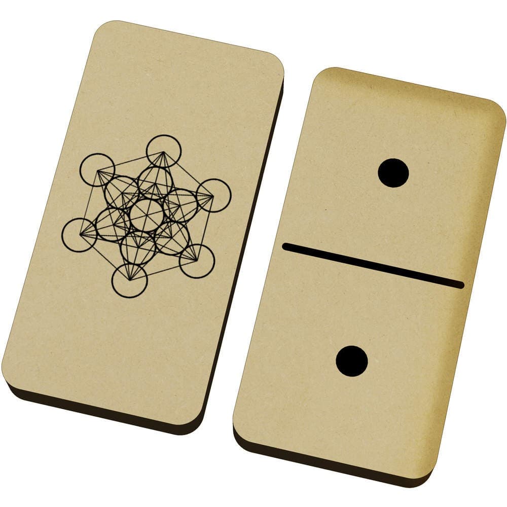 'Metatron Cube Geometry' Domino Set with Box (DM00057861)