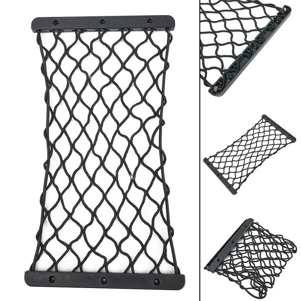 Stock Storage Mesh Black Elastic Luggage Mounting Net Organizer Pocket