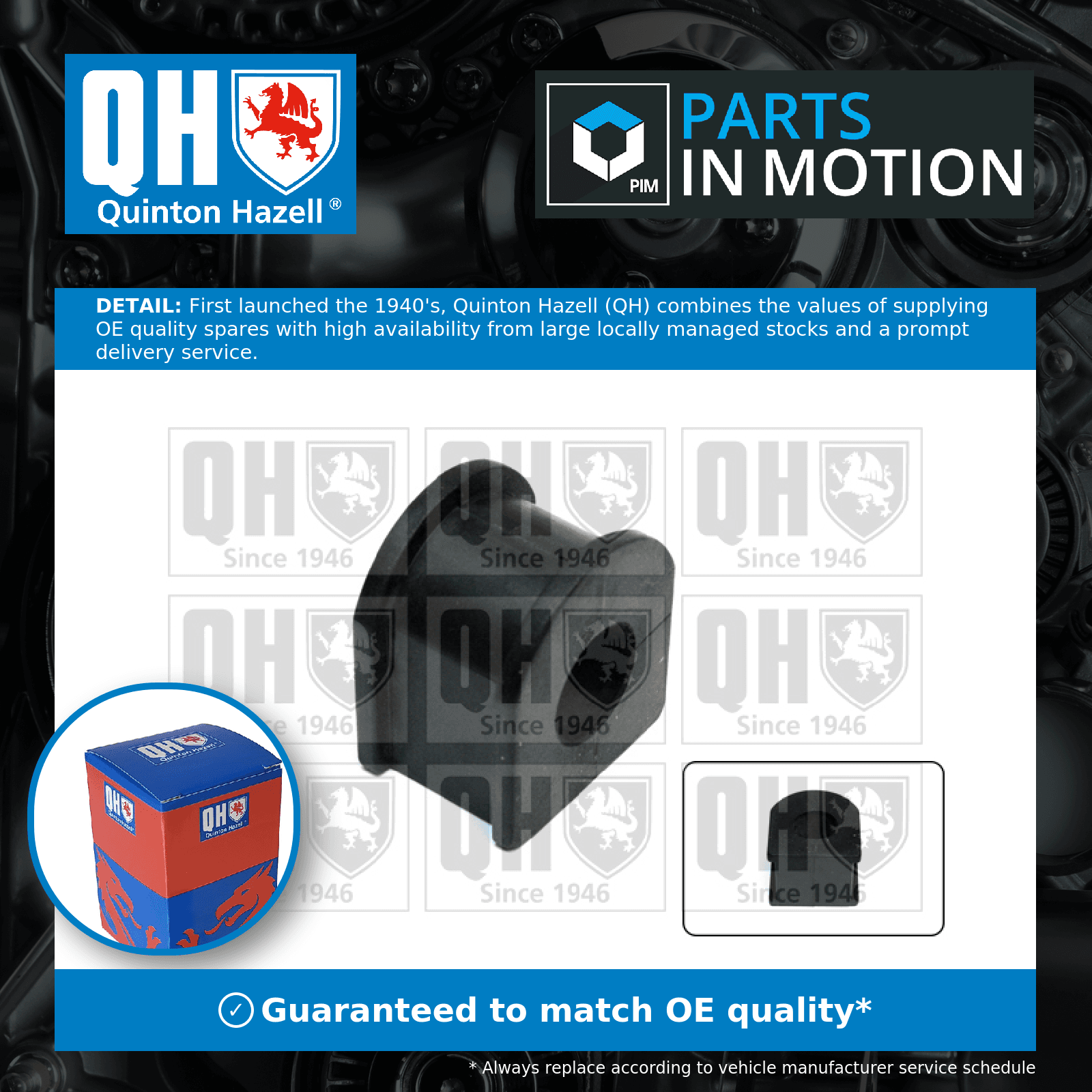 Anti Roll Bar Link Front Outer EMB1857 Quinton Hazell Stabiliser Drop Link New