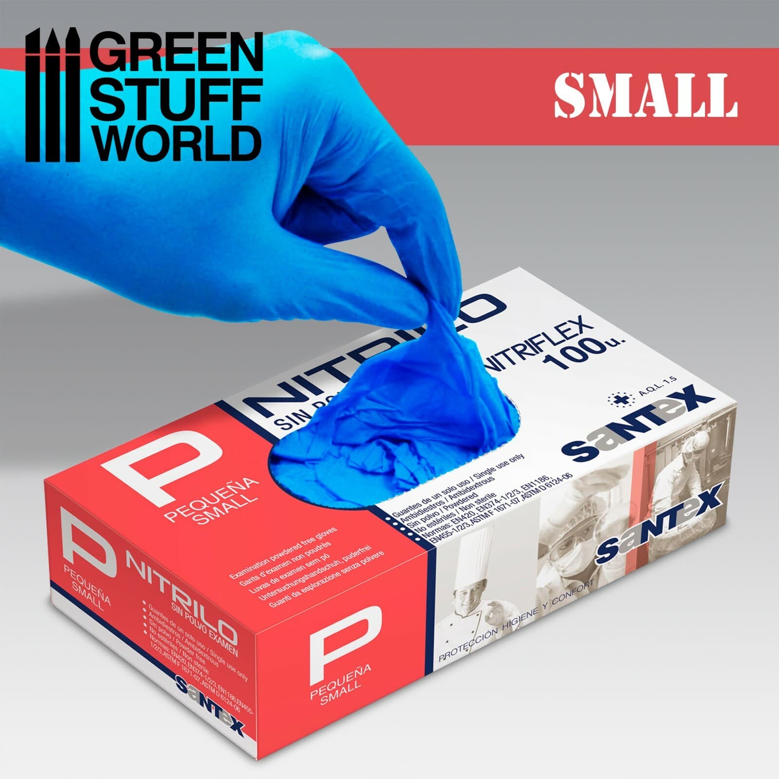 Nitrile Gloves - Small - Hobby Miniature Paint Airbrush Airbrushing Sculpt GSW