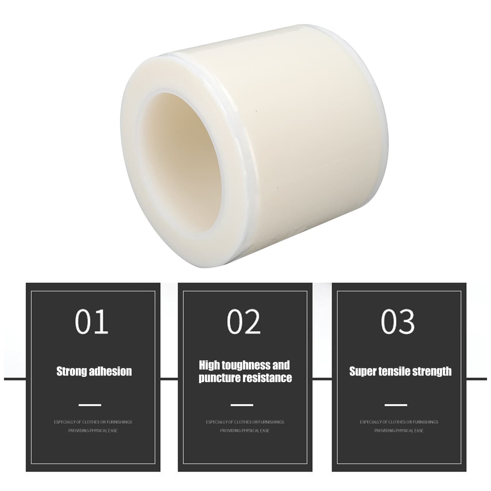 1200 Sheets Barrier Film Roll Transparent Protect Dustproof Waterproof Tape BAJ view 2