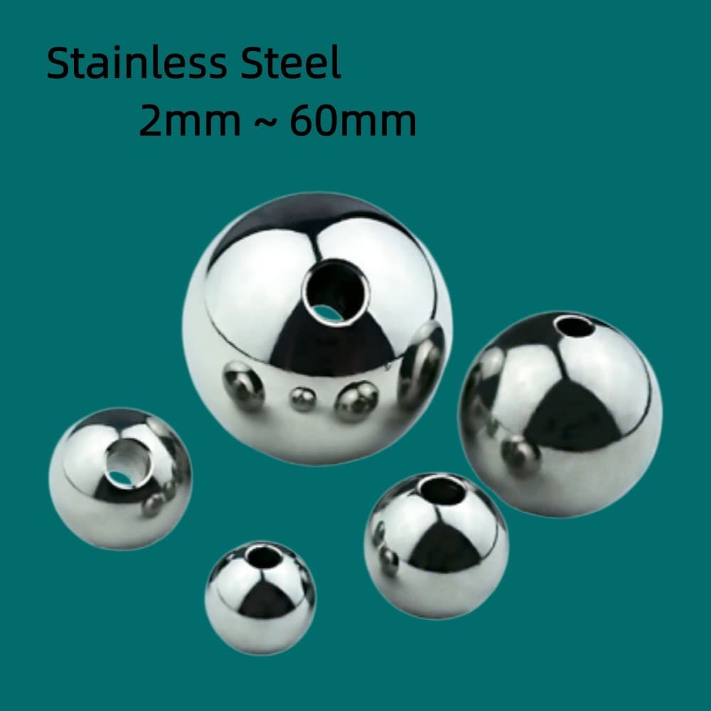 Stainless Steel Through Hole Balls Solid Perforated Steel Ball 2mm ~ 60mm