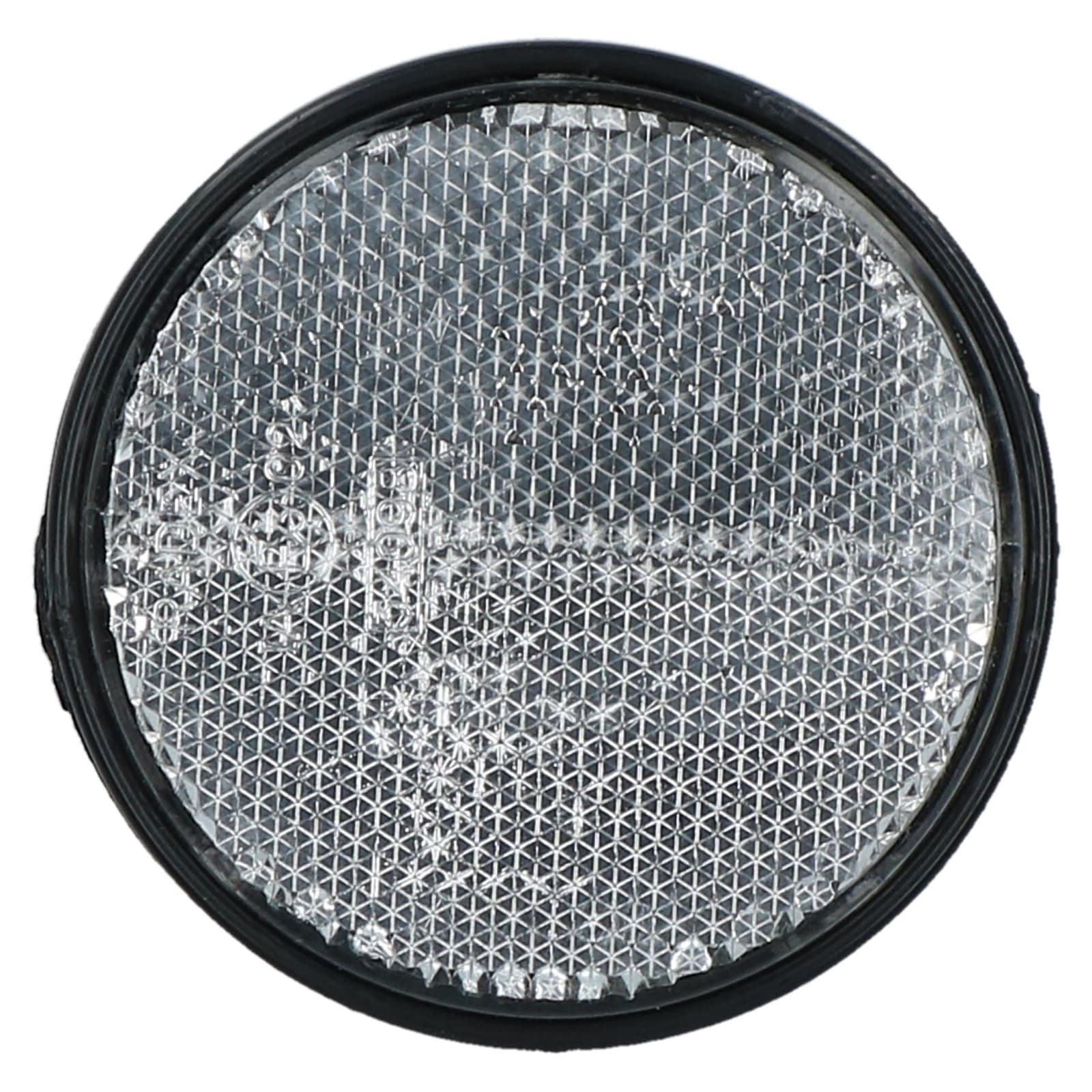 White Clear Retro Reflector Trailer Fence Post with Self-Adhesive Back 10 PACK view 2