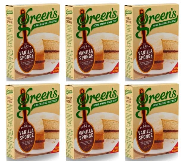 Green's Vanilla Sponge Cake Mix - (Pack of 6)