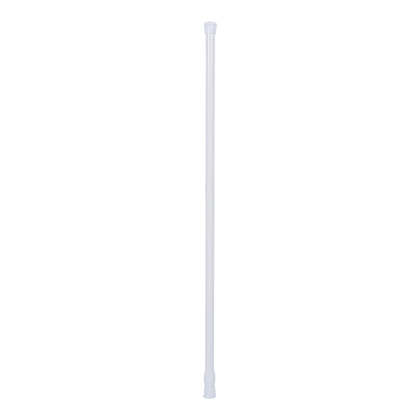 55‑90cm Extendable Spring Telescopic Shower Bathroom Window Curtain Rail Lo TU