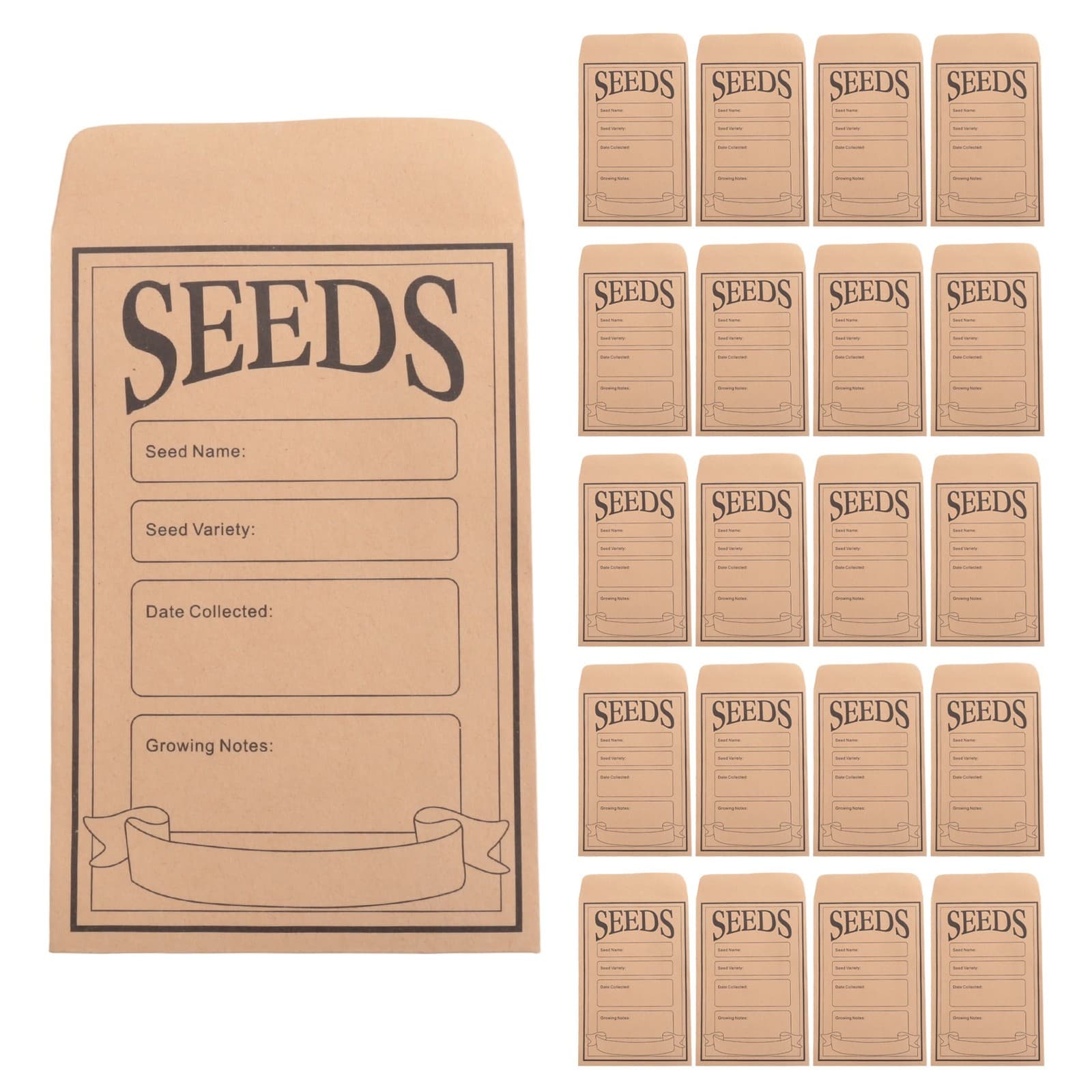 100PCS Seed Packets Envelopes: Self Sealing  Small Seed Envelopes for2395