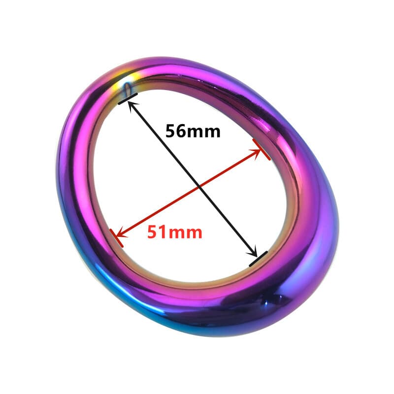 Colored Stainless Steel Metal Lock Heavy Duty Ring for Male Delay Exercise