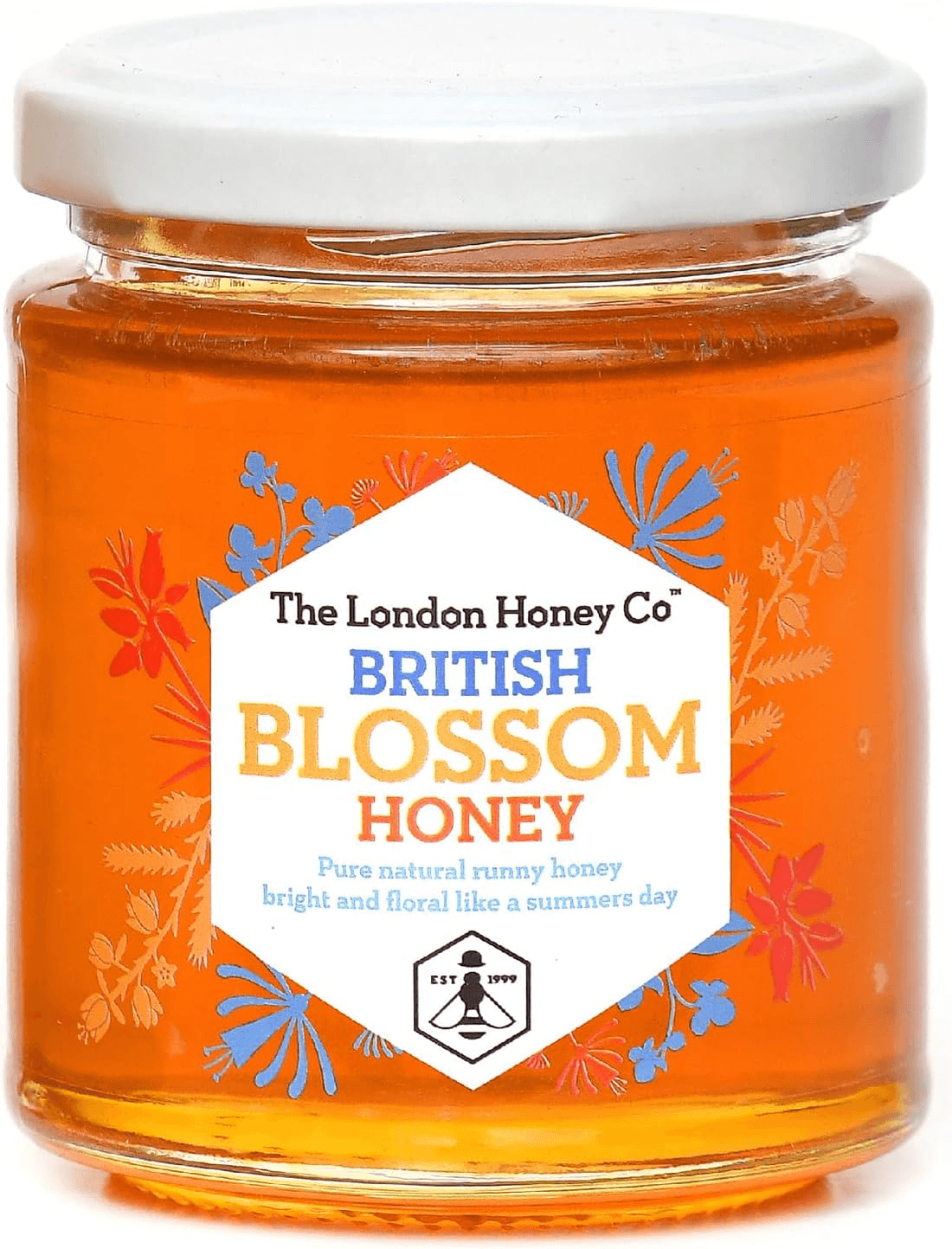 London Honey Company - British Blossom Jar 227G - 100% Pure Natural Unpasteurise