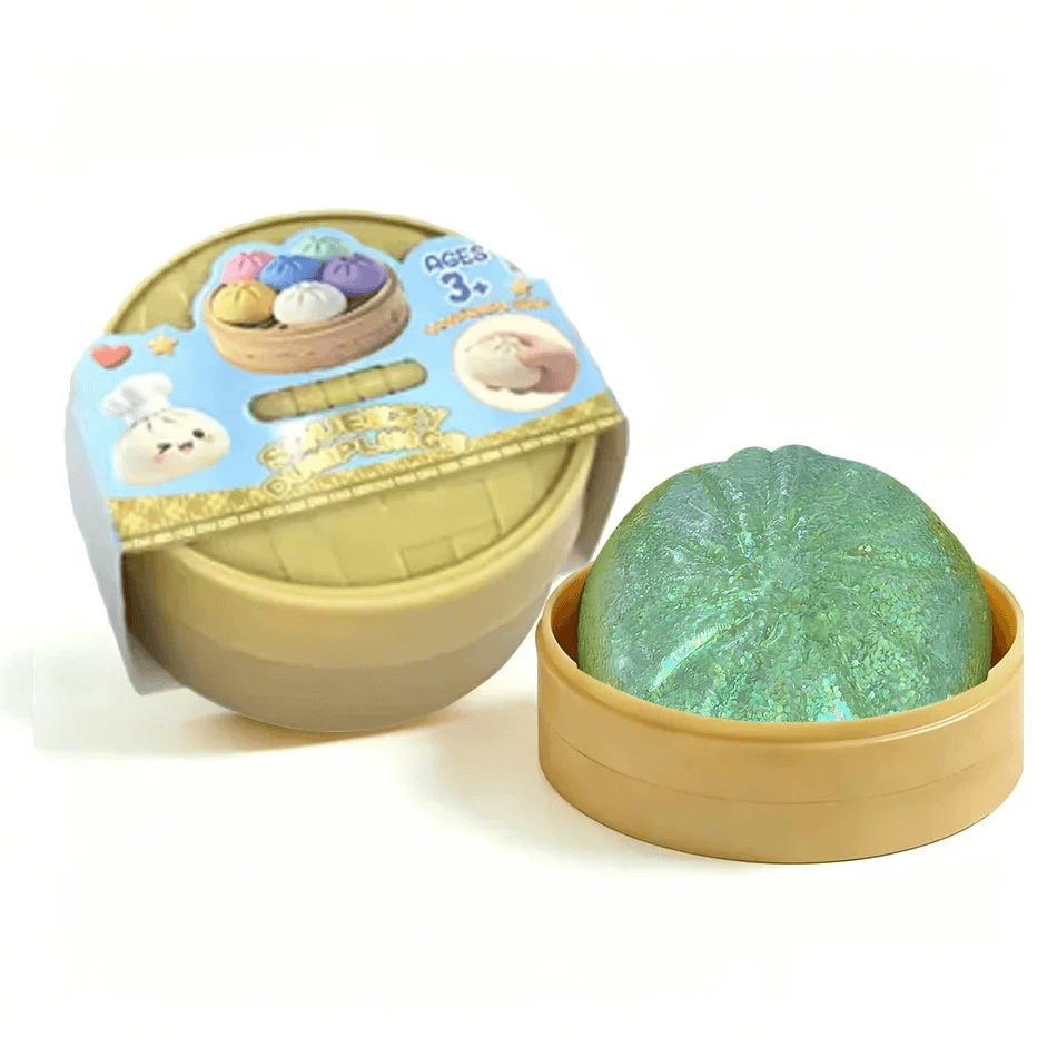 Glitter Dumpling Squishies Glitter Dumpling Squishy with Box Dumplings Sensory D