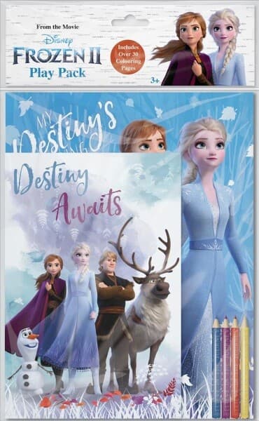 Disney Frozen 2 Play Pack - Over 30 Colouring Pages and 4 Pencils Kids Fun Pad