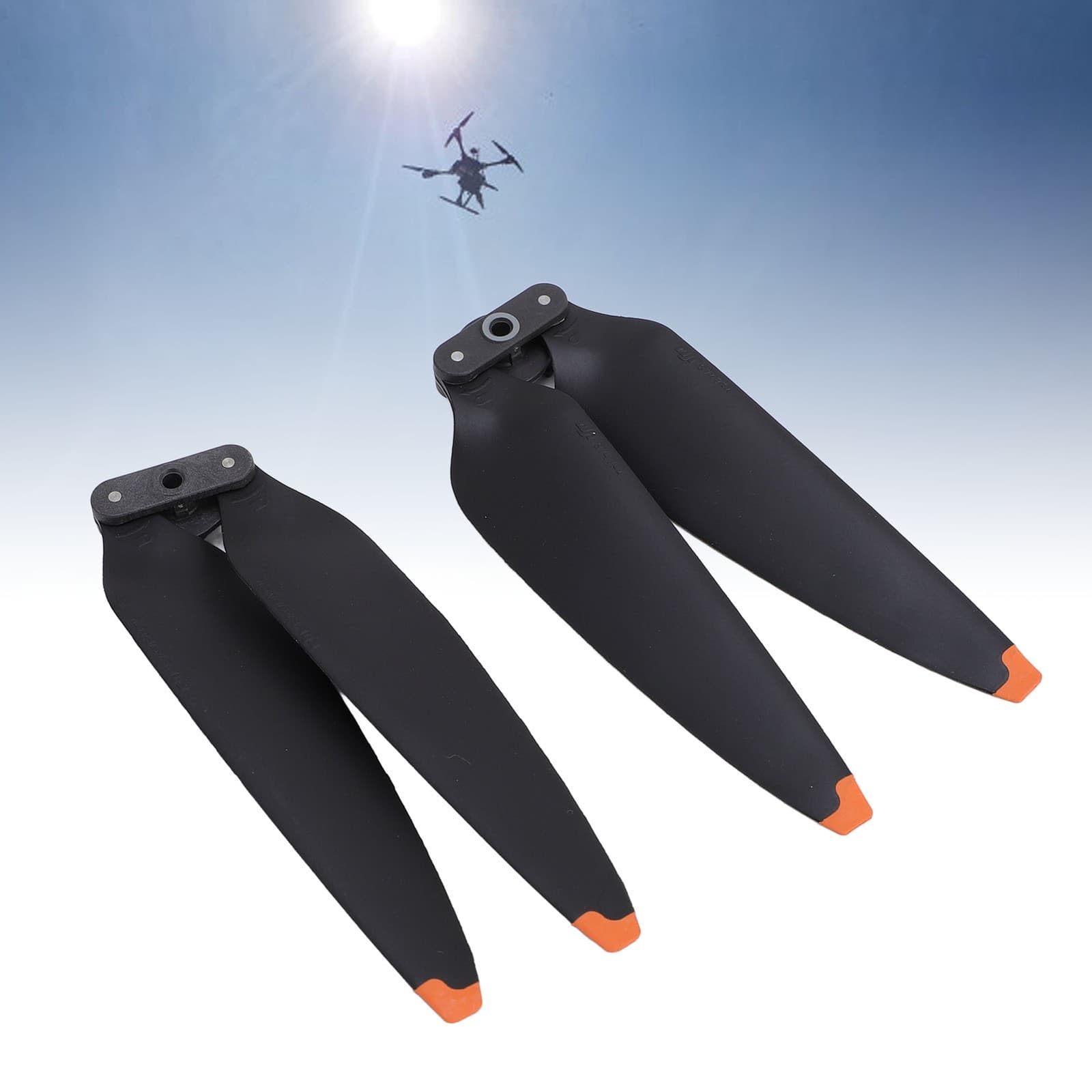Pair Of Drone Noise Reduction Propeller Plastic Long Lasting Silent Drone Prop