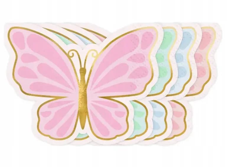 5904555052000 Serwetki Motyl mix 16x12 A12 SPK39 52000 PartyDeco