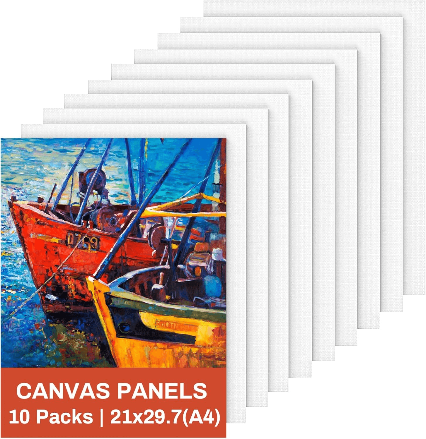 Canvas for Painting 21X29.7Cm| 10 Packs A4 Blank Canvas Board Cotton Acid-Free f