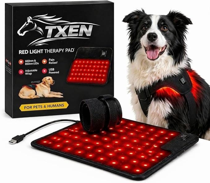 TXEN LED Red Light Therapy Pad Dog Joint Back Pain Relief USB Wrap