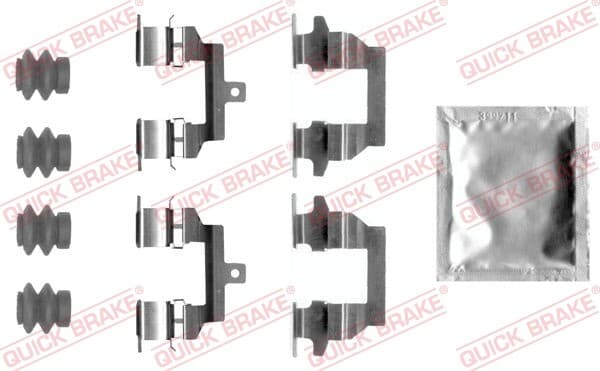 QUICK BRAKE 109-0026 Accessory Kit| disc brake pad for NISSAN,PEUGEOT,RENAULT