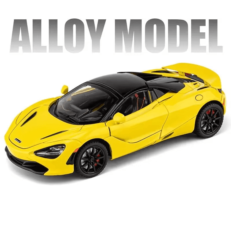 1:24 McLaren 720S Diecast Racing Car Model Sound Light Kids Toy Gift